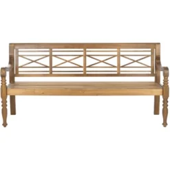 Karoo Bench - Outdoor - Safavieh -Heaco GUEST 54c05d6b 7921 4ff1 bfe3 6c8233516a27