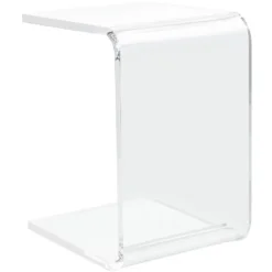 Upton Acrylic Side Table - Clear - Safavieh -Heaco GUEST 55c491ef 107e 43fe b014 acf04a50583b