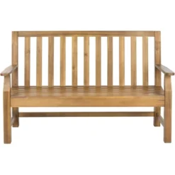 Indaka Bench - Outdoor - Safavieh -Heaco GUEST 59986bf6 b8fa 4c39 a38b 766a7bc6be74