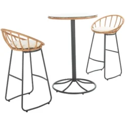 Lersa 3 Piece Lounger Set - Indoor/Outdoor - PAT9015 - Safavieh -Heaco GUEST 5ae7e238 9652 48db 9c70 a49d170d3fda