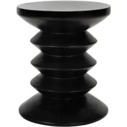 Benaya Concrete Accent Stool - Safavieh -Heaco GUEST 5c8f257e 05b7 4e3b 9c3d 6e279073755b