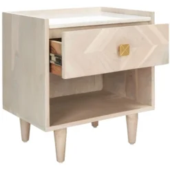 Tahseen Parquet Nightstand - NST9004 - Safavieh -Heaco GUEST 5cdcf144 bbbd 4e6f a434 89673f848361
