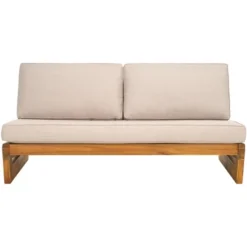 Chester 2 Seater Sofa - Indoor/Outdoor - PAT7322 - Natural/Light Grey - Safavieh -Heaco GUEST 5cf6c1e5 b6fb 44c4 84bb 3779a5b3be76