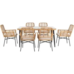 Beson 7Pc Dining Set - Outdoor - PAT9010 - Safavieh 16 Beson 7Pc Dining Set - Outdoor - PAT9010 - Safavieh -Heaco GUEST 5f0fec02 1cae 422b 90a7 6eef037ad9c8
