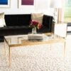 Leilani Palm Leaf Coffee Table - Gold Leaf/Glass - Safavieh -Heaco GUEST 5fac132f f5b9 40a8 8632 339bc975d9d7