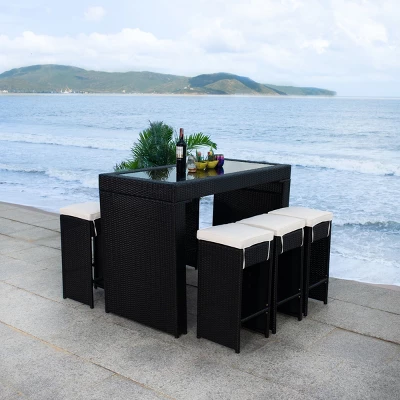 Horus Dining Set - Outdoor - PAT7502 - Safavieh 4 Horus Dining Set - Outdoor - PAT7502 - Safavieh - Image 2