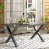Core Dining Table - Indoor/Outdoor - PAT4053 - Grey - Safavieh