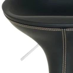 Safavieh Shedrack Swivel Bar Stool - Black - Safavaieh -Heaco GUEST 673cb25e 4ac9 473c 9e6c 6dabc5737ade