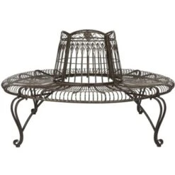 Ally Darling Tree Bench - Outdoor - Safavieh -Heaco GUEST 694b7ab7 7954 4dda 8972 2aca22b8007c