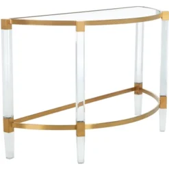 Anabelle Acrylic Console Table - Safavieh -Heaco GUEST 6c0f13af 0951 43d7 ab2e 54add759f36a