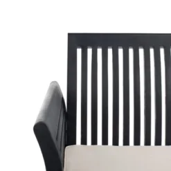 Carson 4pc Outdoor Set - Black/White - Safavieh -Heaco GUEST 6c1ca3c3 bbe8 4ac5 8028 0bcaca97c483