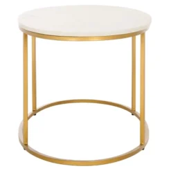 Tage Marble Coffee Table - White Marble/Gold - Safavieh -Heaco GUEST 6fe5507c 60e8 4ef5 ae6c 598d59c34431