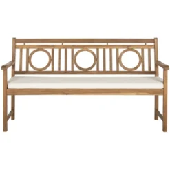 Montclair 3 Seat Bench - Outdoor - Safavieh -Heaco GUEST 717a29f4 be58 45de 956f b476de789ca3