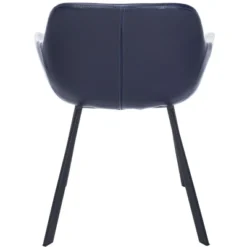 Arlo Mid Century Dining Chair (Set Of 2) - Midnight Blue/Black - Safavieh -Heaco GUEST 71801b98 ec01 490e 83ba 40568a59fa2e
