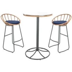 Lersa 3 Piece Lounger Set - Indoor/Outdoor - PAT9015 - Safavieh -Heaco GUEST 7329b295 4e08 4efc 8713 c6f1594644f6