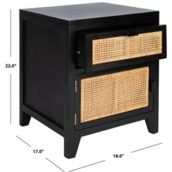 Devon 1 Drawer 1 Door Nightstand - NST4002 - Safavieh -Heaco GUEST 73a76157 006a 43b7 87f7 c42f46265152
