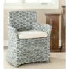Cabana Rattan Arm Chair - Grey White Wash - Safavieh -Heaco GUEST 75bb54f9 f660 4a19 bf66 376e2be5cc59