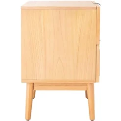 Baisley 2 Drawer Rattan Nightstand - Natural - Safavieh -Heaco GUEST 75c07598 3fa6 4e38 beb3 1437f98459b7