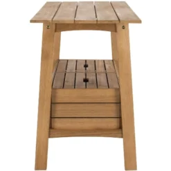 Bertie Outdoor Tea Trolley PAT7035 - Natural - Safavieh -Heaco GUEST 76b738ae 38da 460c 9e7c 2a2f3a19545d