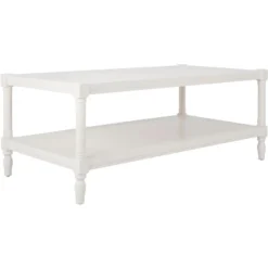 Bela Coffee Table - White - Safavieh -Heaco GUEST 775c19cb 2a55 4438 8440 bcebbf0b1016