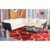Serson 4 Pc Sofa Set - Indoor/Outdoor - PAT9025 - Black/Beige - Safavieh