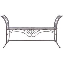Adina Bench - Outdoor - Safavieh -Heaco GUEST 7841e60b 274f 45cf 9511 40072c011c69
