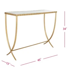 Princess Console Table - FOX6256A - Gold - Safavieh Couture -Heaco GUEST 7d5feb61 a3de 47e9 bd22 33dd91cdfa4f