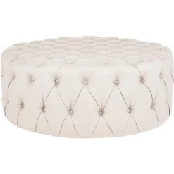 Charlene Tufted Cocktail Ottoman - Safavieh -Heaco GUEST 7dad74c8 b1cd 453d b436 9ca9b4fd8e28