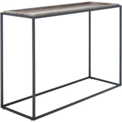 Andey Console Table - Brown/Black - Safavieh -Heaco GUEST 80a0194f 74d1 479d 8310 d393107879e8