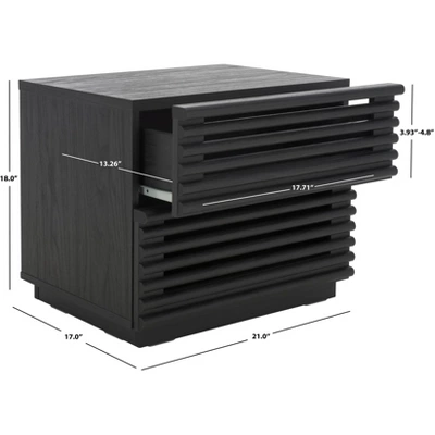 Averi 2 Drawer Nightstand - NST9611 - Safavieh 11 Averi 2 Drawer Nightstand - NST9611 - Safavieh - Image 9