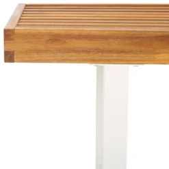 Monti Bench - Outdoor - PAT7321 - Natural/White - Safavieh -Heaco GUEST 80cf25fd bb69 45ea 9dfd e4fda77d85de