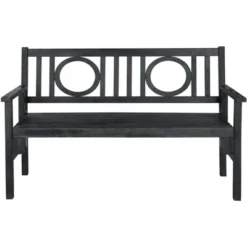 Piedmont Folding Bench - Outdoor - Safavieh -Heaco GUEST 8503a204 0cb4 4a1c be3c e401f6848825