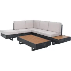 Allison Corner Living Set - Indoor/Outdoor - PAT7733 - Grey/Light Grey - Safavieh 21 Allison Corner Living Set - Indoor/Outdoor - PAT7733 - Grey/Light Grey - Safavieh -Heaco GUEST 85868a7f db38 42d4 9ebf b299e8b6fca8