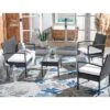Bassey 4 Piece Living Set - Indoor/Outdoor - PAT7507 - Safavieh -Heaco GUEST 869716b4 980a 4c59 8e86 661d765b89d4