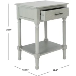 Ryder 1 Drawer Accent Table - Safavieh -Heaco GUEST 86a19da8 0e43 4bc5 8e43 ce4e1cfb20f2