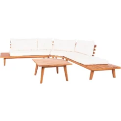 Lansen 4 Pc Corner Living Set - Indoor/Outdoor - PAT7055 - Safavieh -Heaco GUEST 87403c1a 0bbb 470e 8b6e c8dc0882b412