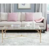 Maurice Coffee Table - Gold/Glass - Safavieh -Heaco GUEST 8898f1d5 92f7 4115 a404 01ff4037b28b