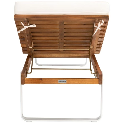 Nuca Sunlounger - Outdoor - PAT7084 - Natural/White -Safavieh 7 Nuca Sunlounger - Outdoor - PAT7084 - Natural/White -Safavieh - Image 5