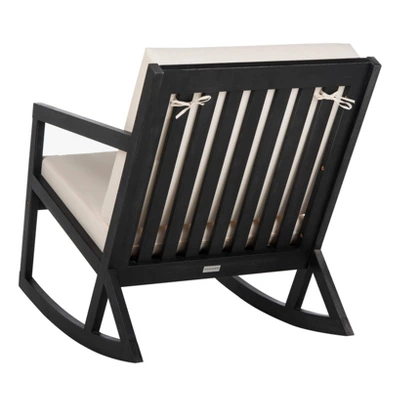 Vernon Rocking Chair - Black/White - Safavieh 7 Vernon Rocking Chair - Black/White - Safavieh - Image 5