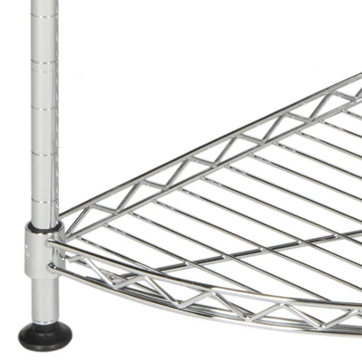 Damaris 4 Tier Corner Rack - Chrome - Safavieh 6 Damaris 4 Tier Corner Rack - Chrome - Safavieh - Image 4