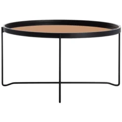 Ruby Tray Top Coffee Table - Rose Gold/Black - Safavieh -Heaco GUEST 92210818 8a2e 41c9 af0d 516ab5242e2e