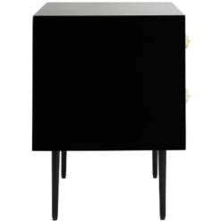 Tessie Bone Inlay 2-Drawer Nighstand - SFV6609 - Bone/Black - Safavieh Couture -Heaco GUEST 92d63081 69c0 46a4 b77d d1c8ea479ad2