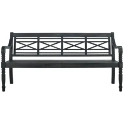 Karoo Bench - Outdoor - Safavieh -Heaco GUEST 92d8309d 5cb0 470e b031 0a4eeb001458