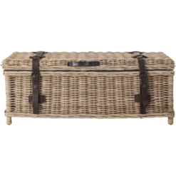 Navarro Rattan Coffee Table Trunk - Safavieh -Heaco GUEST 943ba6c3 2d23 4451 8814 682109635624
