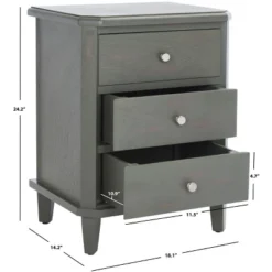 Joe Nightstand Withstorage Drawers - AMH6629 - Safavieh Couture 26 Joe Nightstand Withstorage Drawers - AMH6629 - Safavieh Couture -Heaco GUEST 946fefb8 f06c 48d2 95c1 011f7448fca4