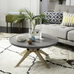 Bryson Coffee Table - Indoor/Outdoor - VNN1026 - Dark Grey - Safavieh