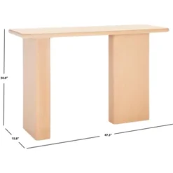 Enyo Console Table - CNS9703A - Brown - Safavieh -Heaco GUEST 9710ca33 f56d 43aa ae3b a2a947b82e12