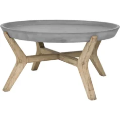 Wynn Coffee Table - Indoor/Outdoor - VNN1013 - Dark Grey - Safavieh -Heaco GUEST 98a4fe8f 698e 4ed0 a0ea bb56bfc91533