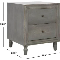 Blaise Nightstand With Storage - AMH6605 - Safavieh Couture -Heaco GUEST 990af7da 5667 4d95 a70e a769e2a33706
