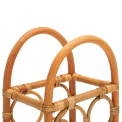 Lyza Rattan Bottle Rack - STG1800 - Natural - Safavieh -Heaco GUEST 9a5295ad 5069 4e73 966e f5cc4a1742d0